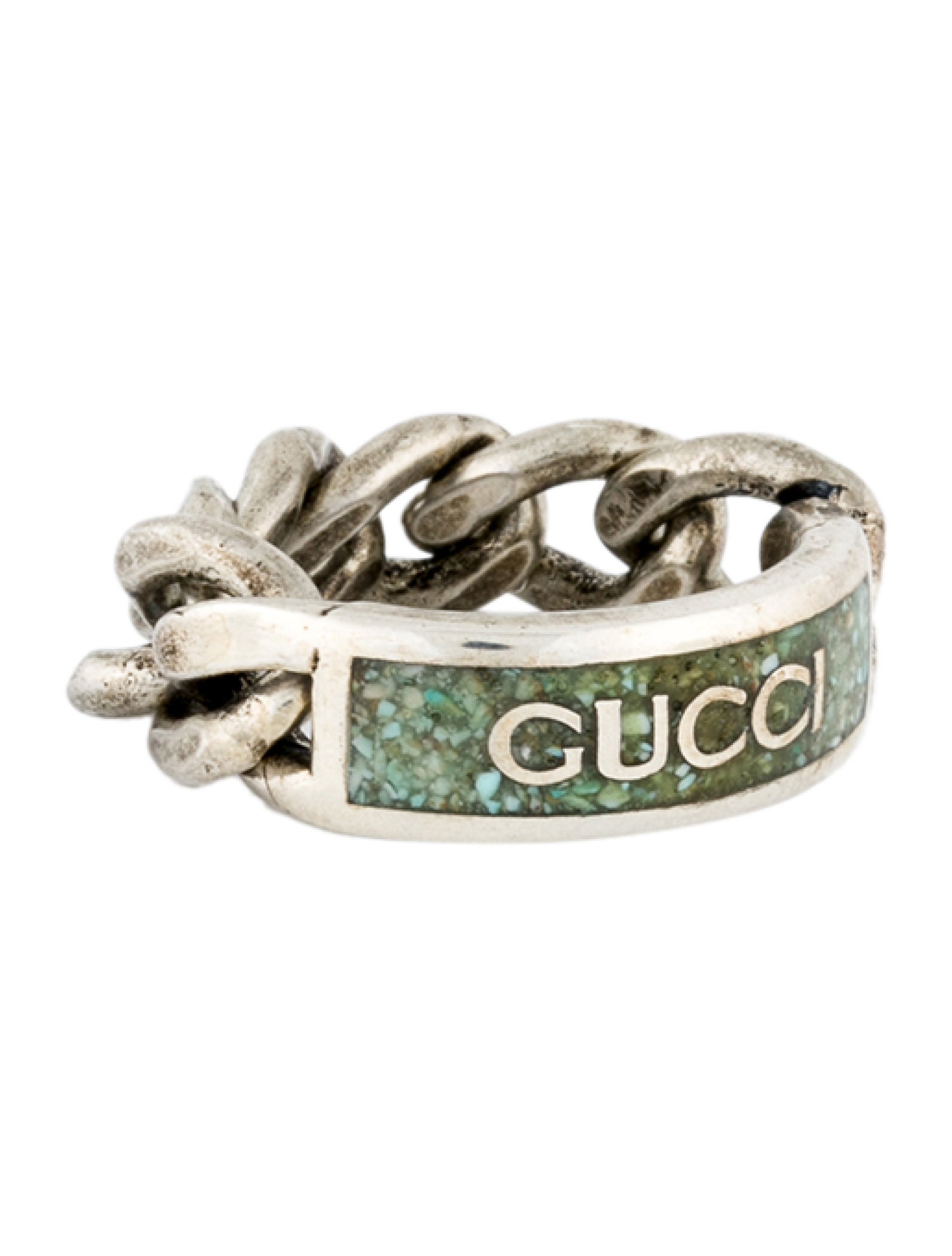 Gucci Enamel Logo Chain Band