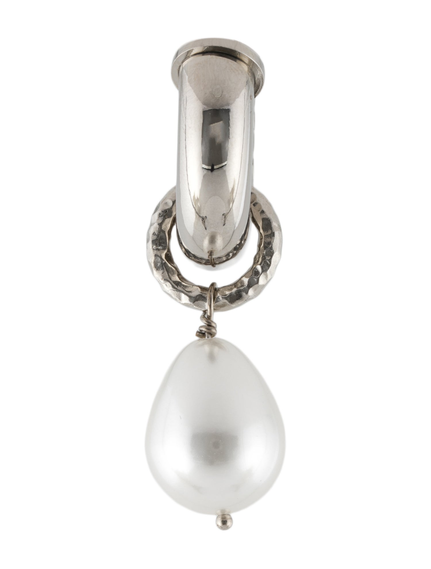 Gucci Faux Pearl Single Clip-On Earrings