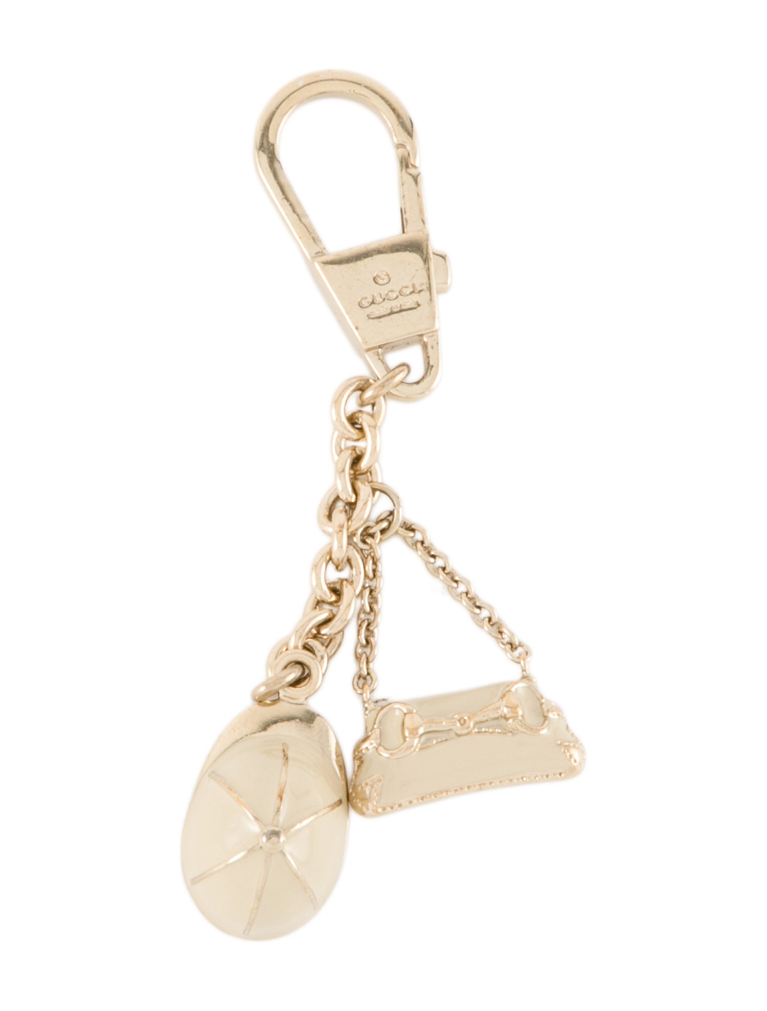 Mulberry Portrait Key Ring - Gold Keychains, Accessories