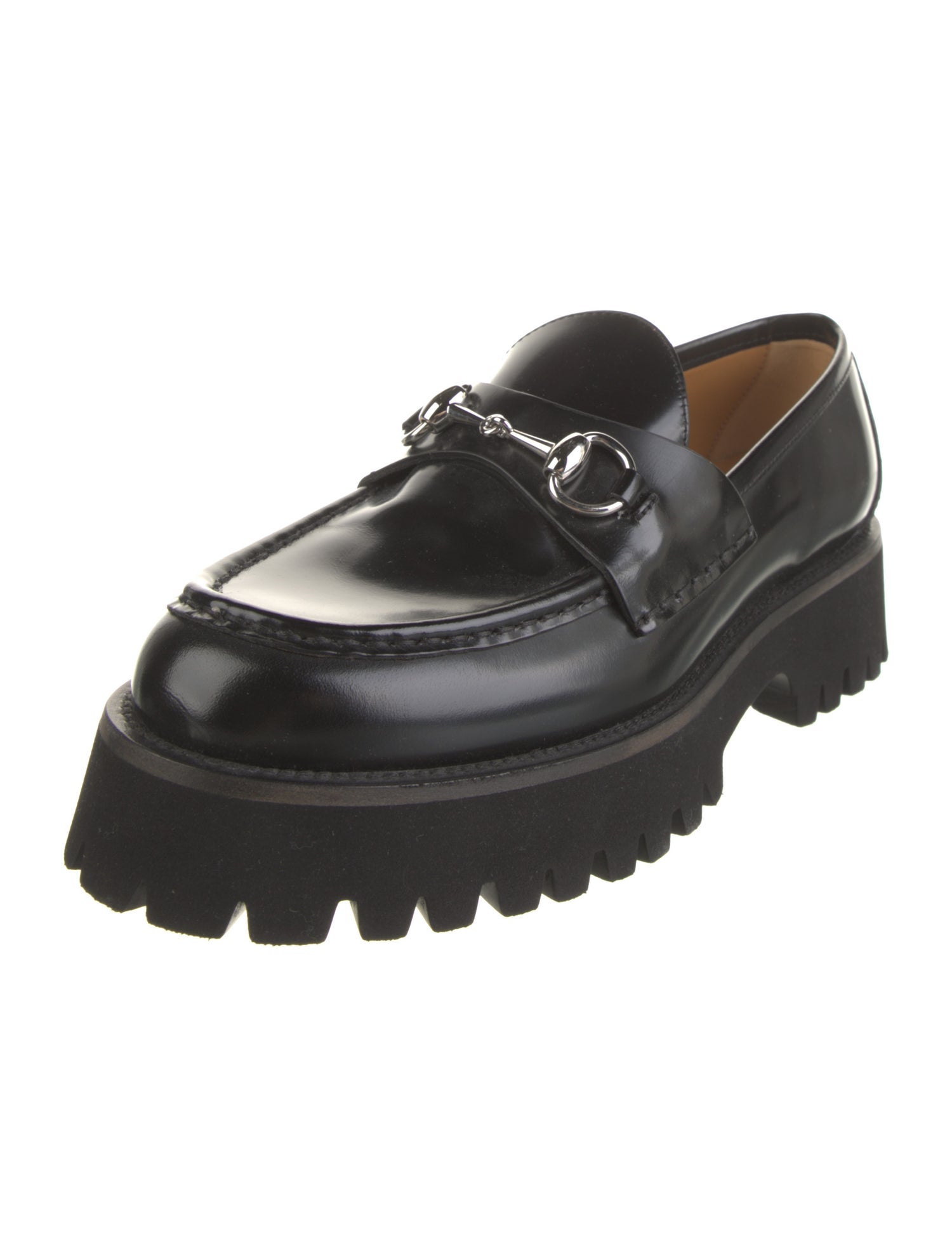 Gucci Horsebit Accent Leather Loafers