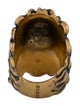 Gucci Crystal Lion Head Cocktail Ring