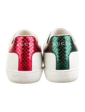 Gucci Web Accent Leather Sneakers