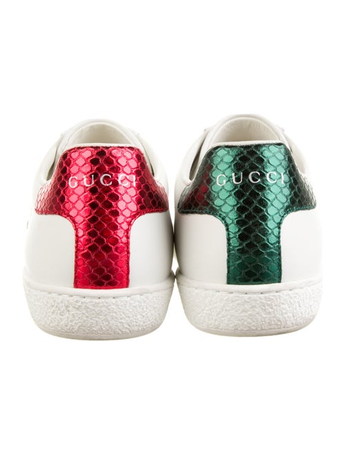 Gucci Web Accent Leather Sneakers