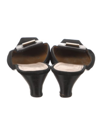 Gucci Satin Studded Accents Mules