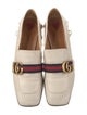 Gucci Sylvie Web Accent Leather Loafers