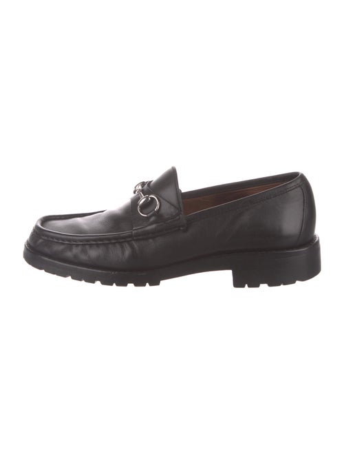 Gucci Horsebit Accent Leather Loafers
