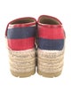 Gucci Web Accent Canvas Espadrilles