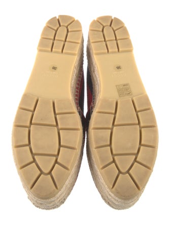 Gucci Web Accent Canvas Espadrilles