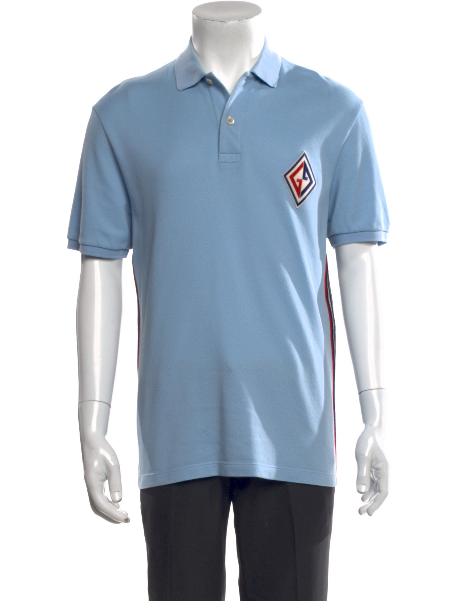 Gucci Graphic Print Collar Polo Shirt