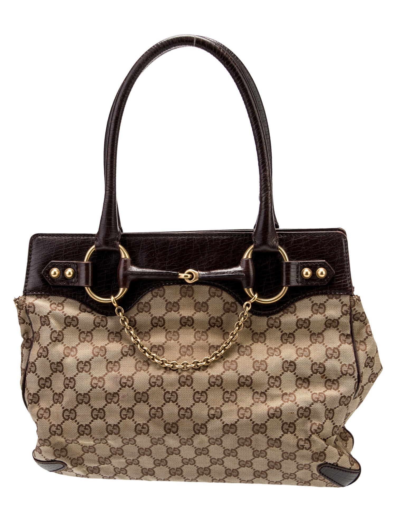 Gucci GG Canvas Horsebit 19 Medium