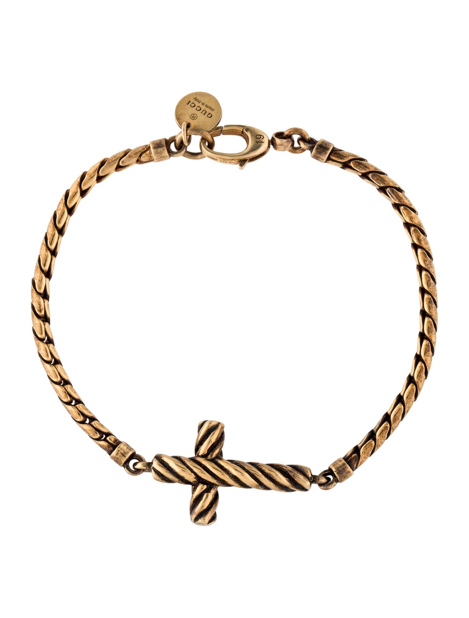 Gucci Twisted Cross Bracelet