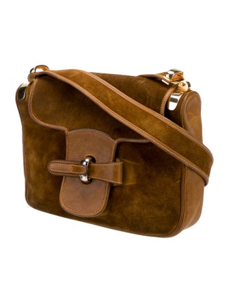 Gucci Suede Shoulder Bag Vintage