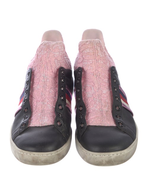 Gucci Sylvie Web Accent Leather Sneakers