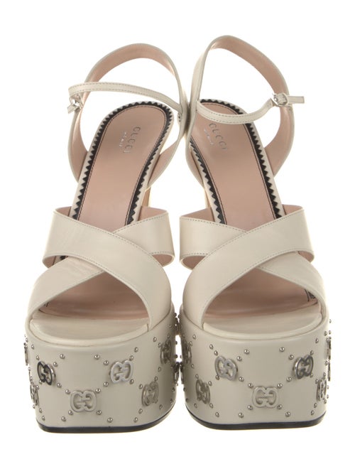 Gucci Leather Studded Accents Sandals