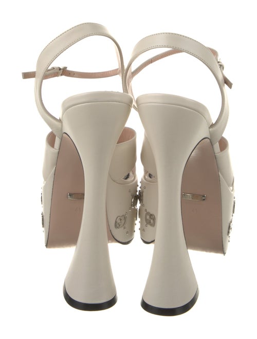 Gucci Leather Studded Accents Sandals