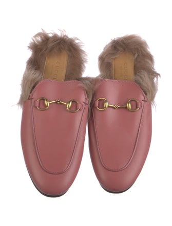Gucci Horsebit Accent Leather Mules