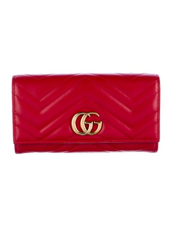 Gucci Leather Printed Continental Wallet