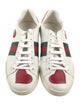 Gucci Web Accent Leather Sneakers
