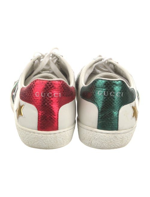 Gucci Web Accent Leather Sneakers