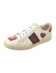 Gucci Web Accent Leather Sneakers