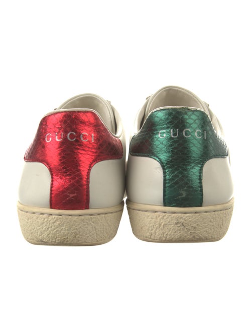 Gucci Web Accent Leather Sneakers