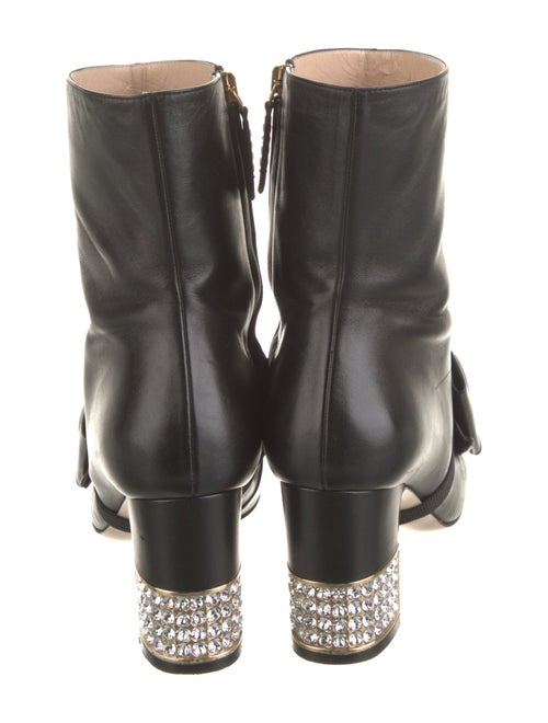 Gucci Double G Logo Leather Boots