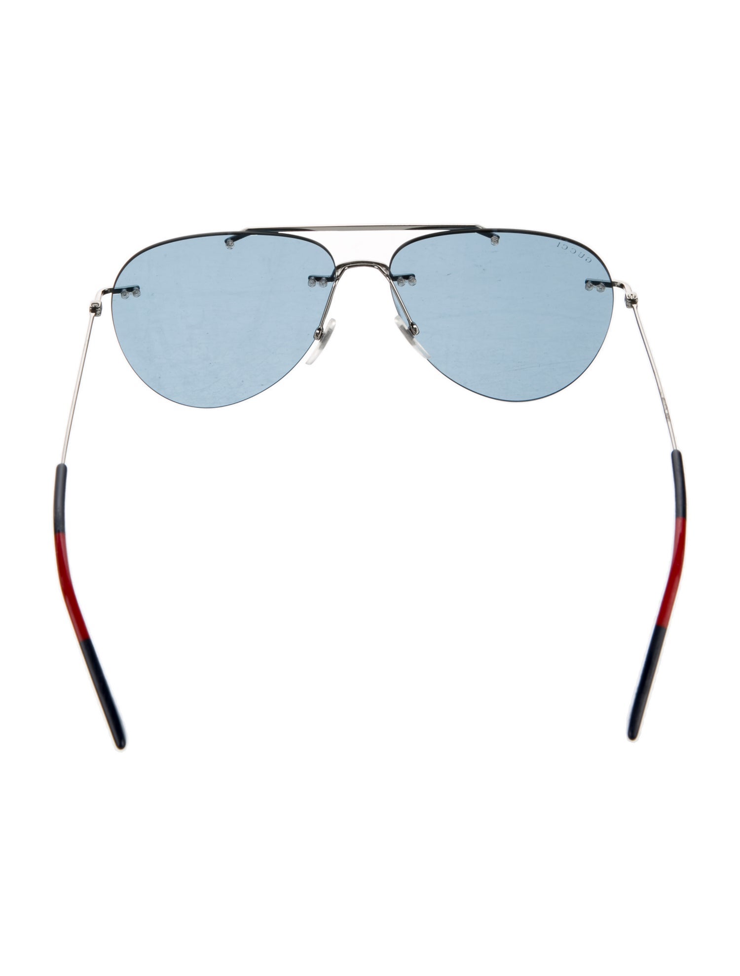 Gucci Sylvie Web Accent Aviator Sunglasses