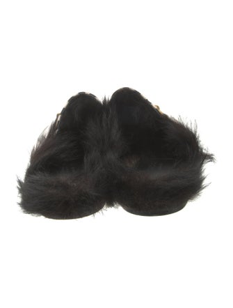 Gucci Leather Printed Mules