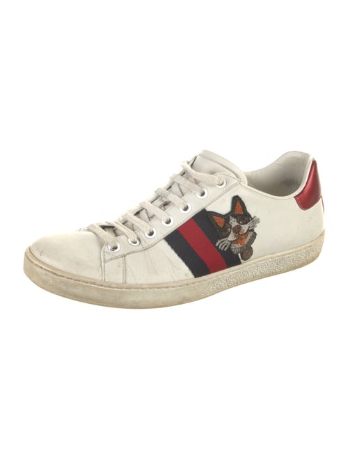 Gucci Sylvie Web Accent Leather Sneakers