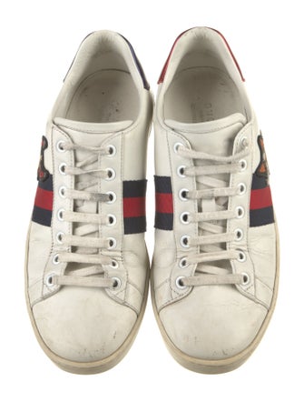 Gucci Sylvie Web Accent Leather Sneakers