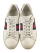Gucci Sylvie Web Accent Leather Sneakers