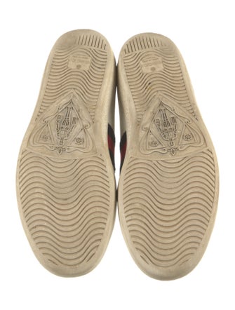 Gucci Sylvie Web Accent Leather Sneakers