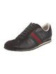 Gucci Web Accent Leather Sneakers