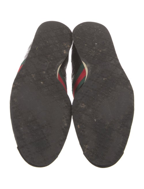 Gucci Web Accent Leather Sneakers