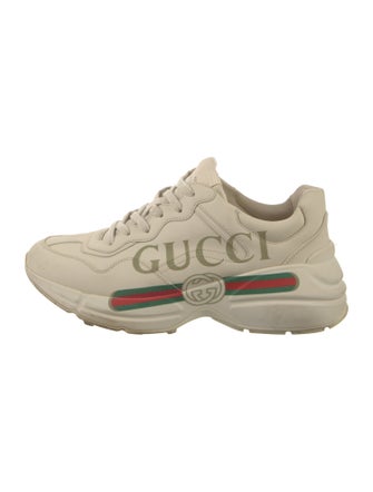 Gucci Web Accent Leather Chunky Sneakers