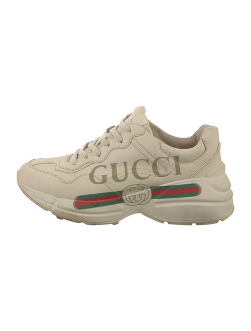 Gucci Web Accent Leather Chunky Sneakers