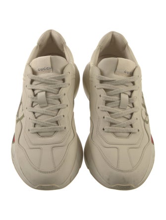 Gucci Web Accent Leather Chunky Sneakers