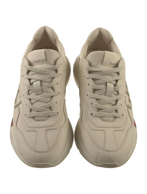 Gucci Web Accent Leather Chunky Sneakers