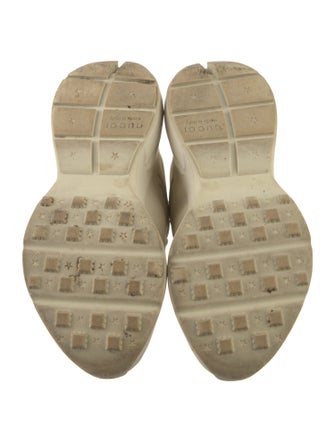 Gucci Web Accent Leather Chunky Sneakers