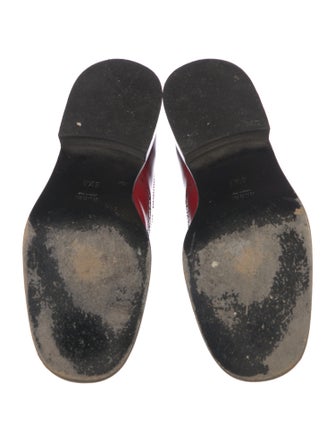 Gucci Web Accent Leather Oxfords