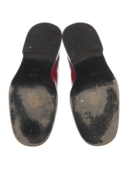 Gucci Web Accent Leather Oxfords