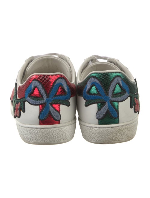 Gucci Web Accent Leather Sneakers