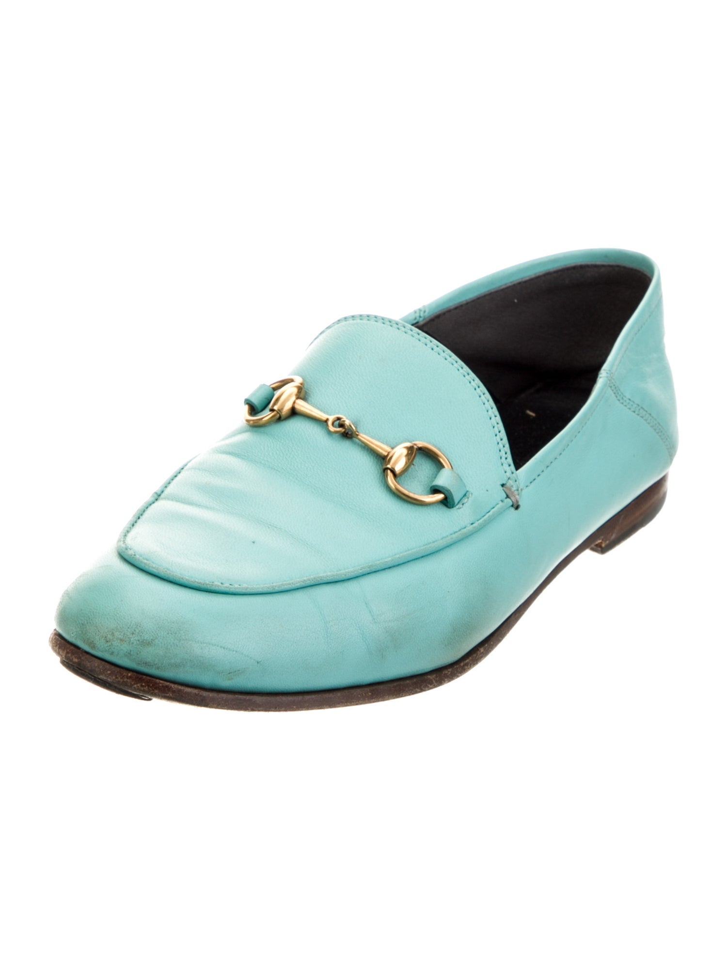 Gucci Horsebit Accent Leather Loafers