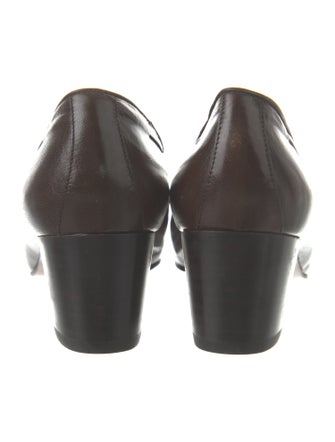 Gucci Sylvie Web Accent Leather Pumps