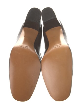 Gucci Sylvie Web Accent Leather Pumps