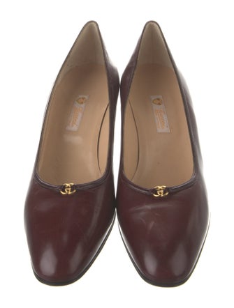 Gucci Horsebit Accent Leather Pumps
