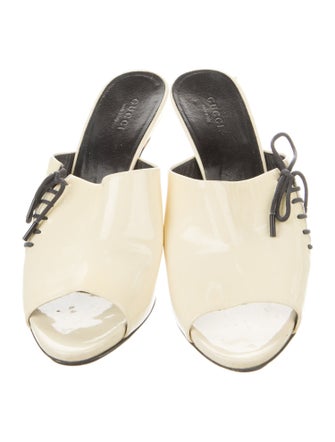 Gucci Patent Leather Slides