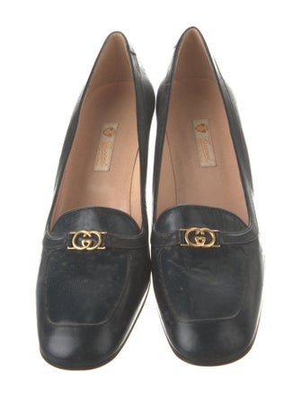 Gucci Horsebit Accent Leather Pumps