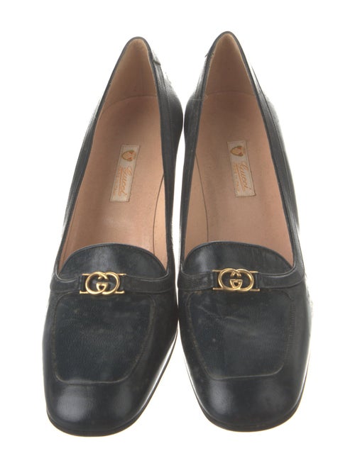 Gucci Horsebit Accent Leather Pumps
