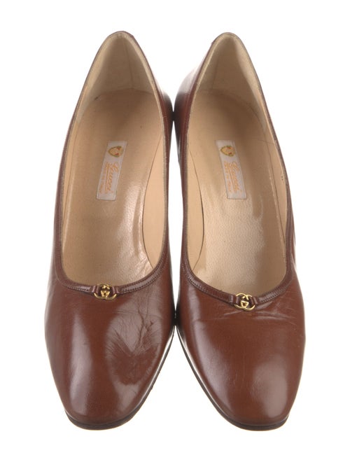 Gucci Interlocking G Logo Leather Pumps